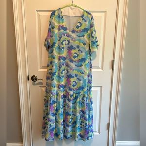Adrienne Tie Dye Maxi Dress